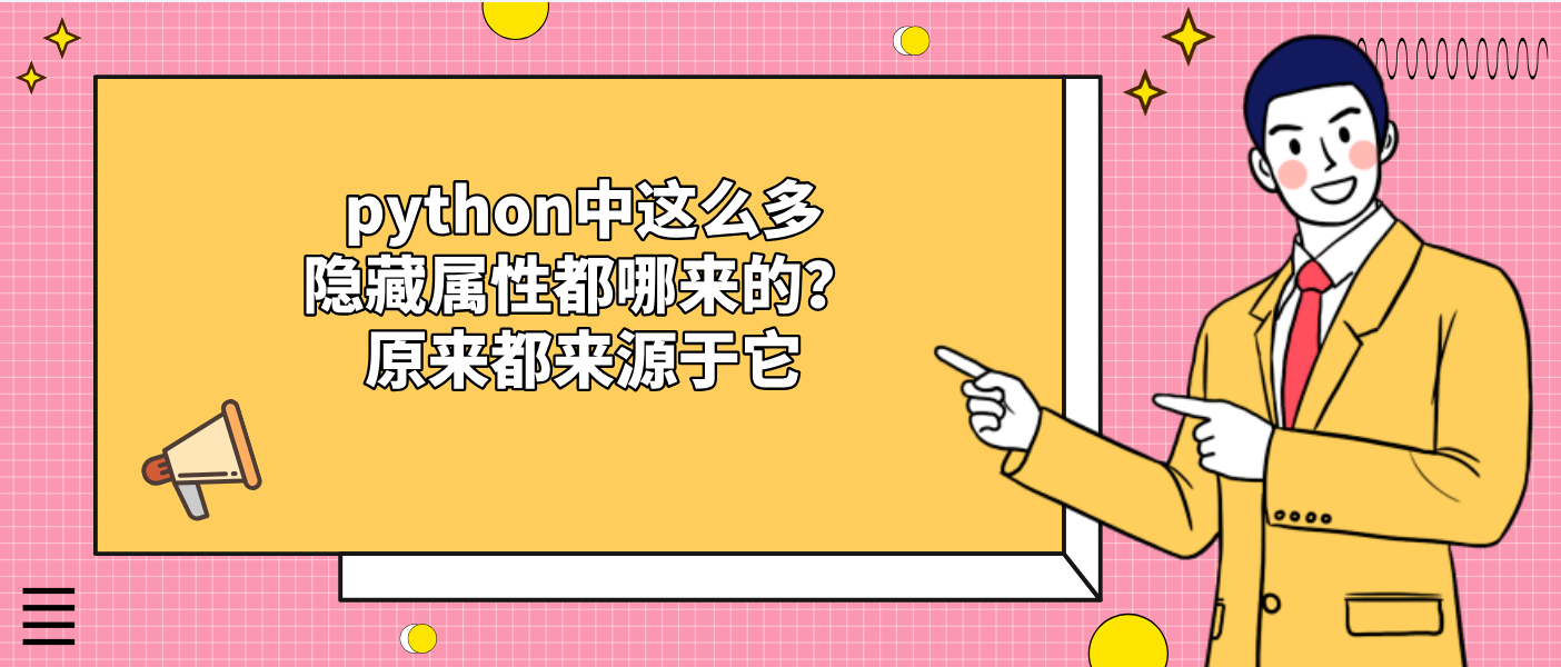 python中这么多隐藏属性都哪来的？原来都来源于它