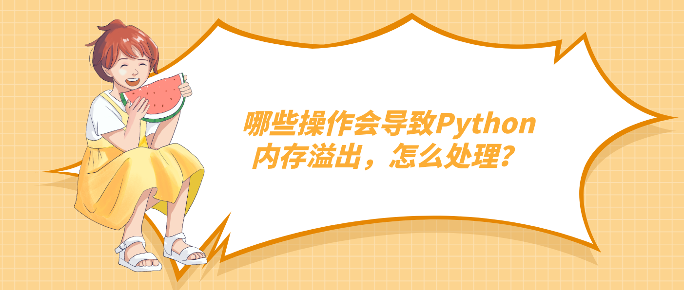 哪些操作会导致Python内存溢出，怎么处理？