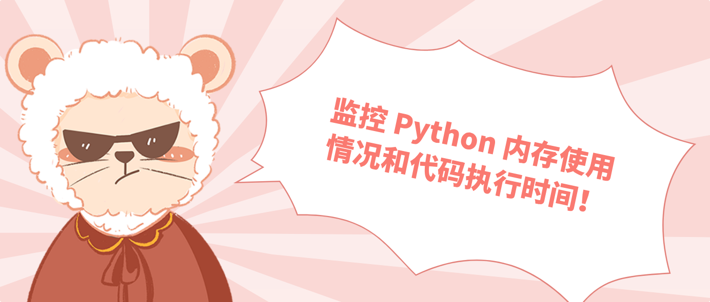 监控 Python 内存使用情况和代码执行时间！