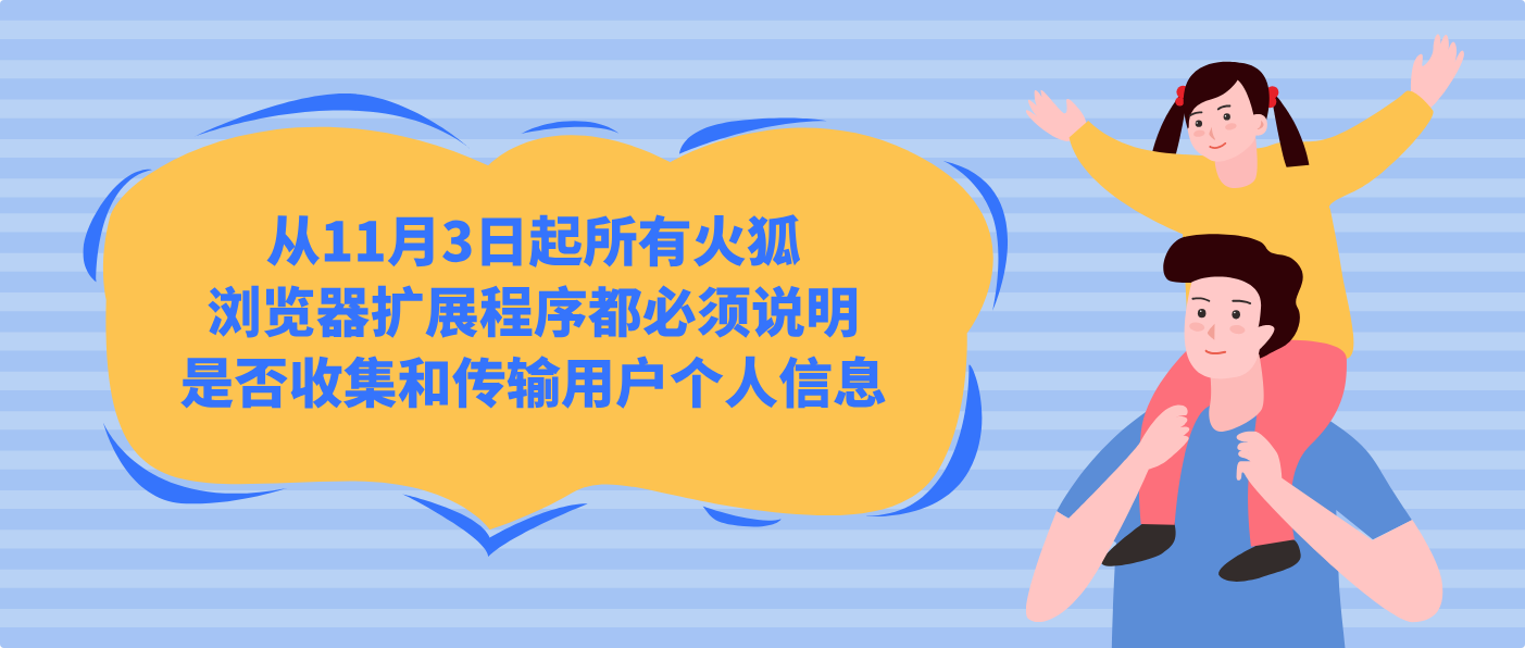 从11月3日起所有火狐浏览器扩展程序都必须说明是否收集和传输用户个人信息