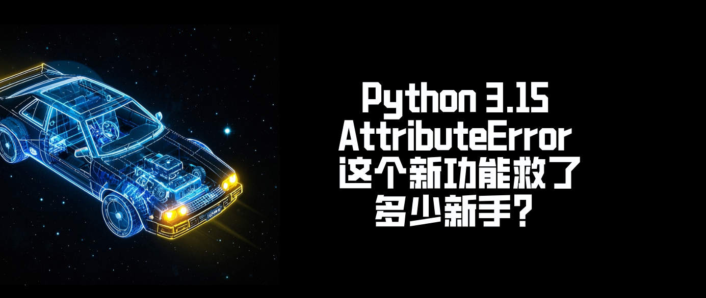 Python 3.15 AttributeError 这个新功能救了多少新手？