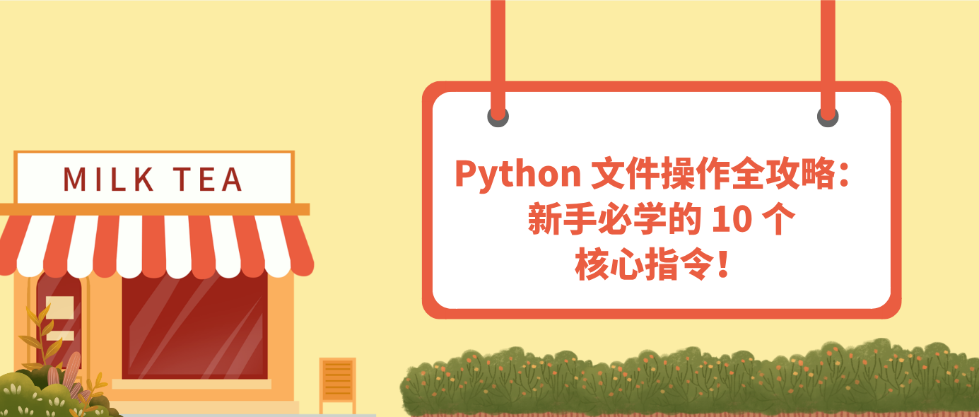 Python 文件操作全攻略：新手必学的 10 个核心指令！